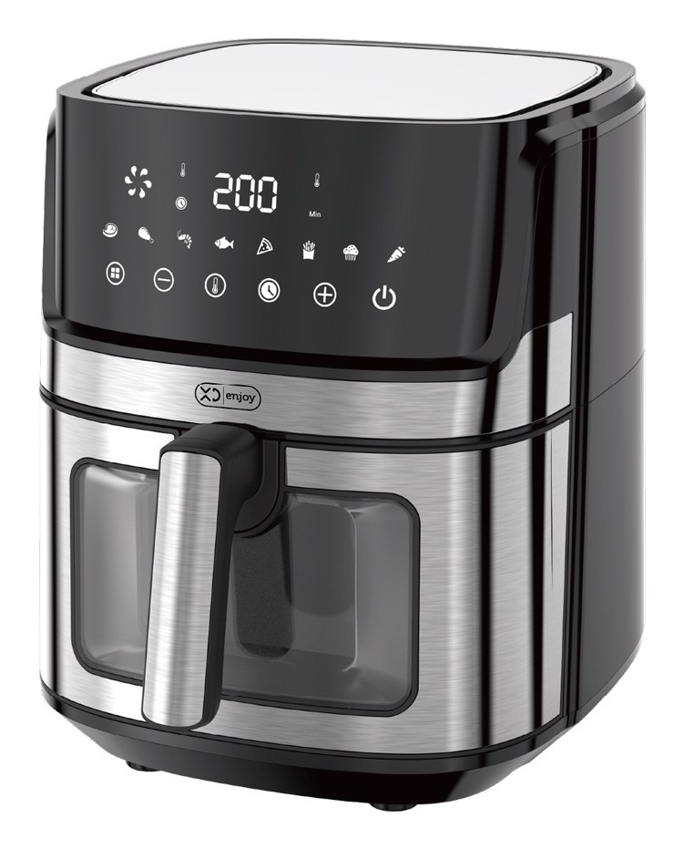 XD Enjoy XDJW501WD friggitrice Singolo 6,5 L Indipendente 1700 W Friggitrice ad aria calda Nero, Acciaio inox