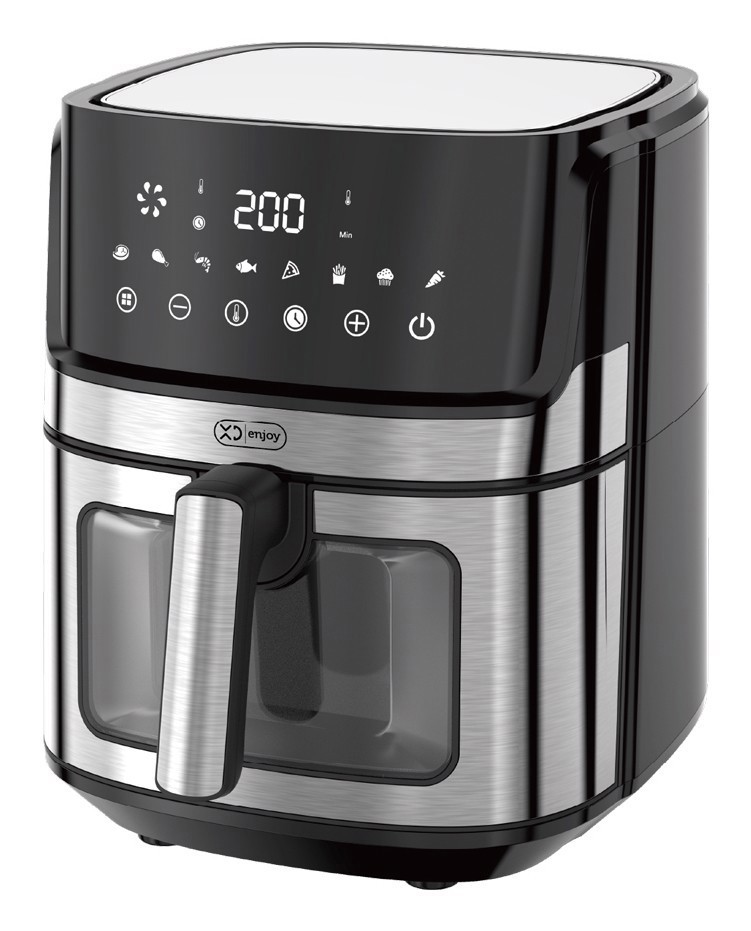 XD Enjoy XDJW501WD friggitrice Singolo 6,5 L Indipendente 1700 W Friggitrice ad aria calda Nero, Acciaio inox
