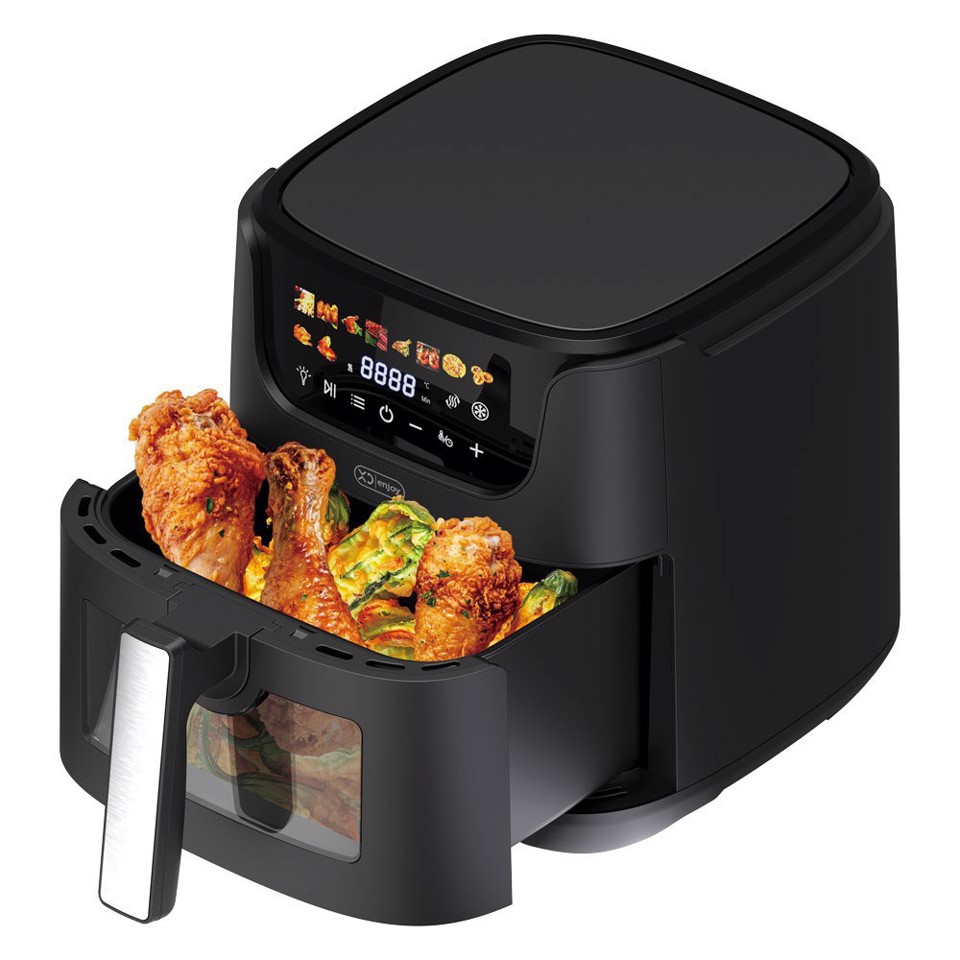 XD Enjoy XDJW650WD friggitrice Singolo 6,5 L Indipendente 1550 W Friggitrice ad aria calda Nero, Argento