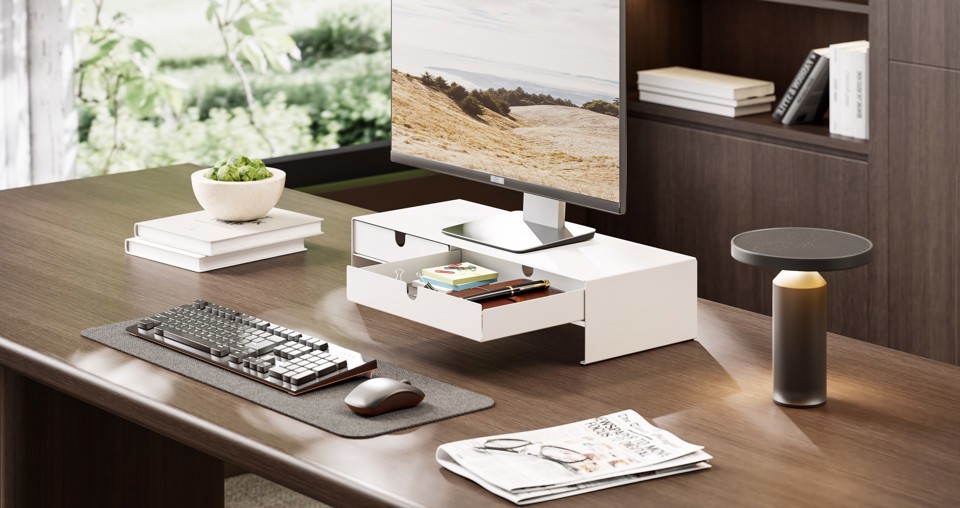 XD Enjoy XDLUM127WH Supporti a parete per TV Scrivania Bianco