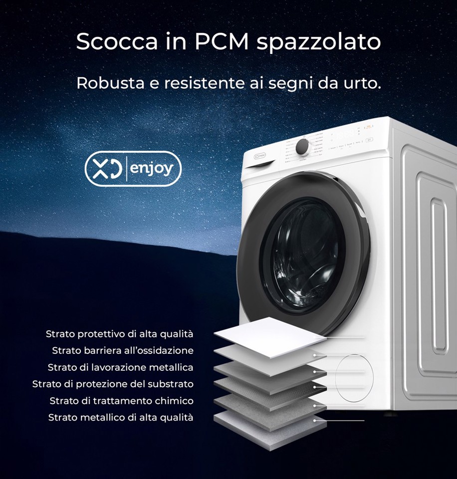 XD Enjoy XDMG7012386B lavatrice Caricamento frontale 7 kg 1200 Giri/min Bianco