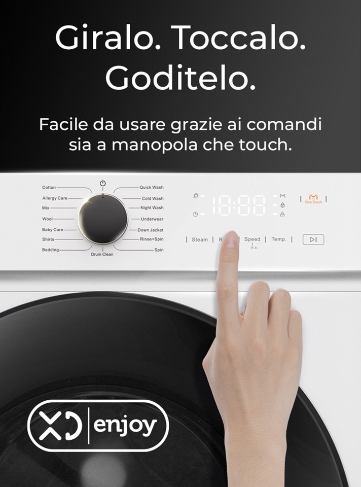 XD Enjoy XDMG7012386B lavatrice Caricamento frontale 7 kg 1200 Giri/min Bianco