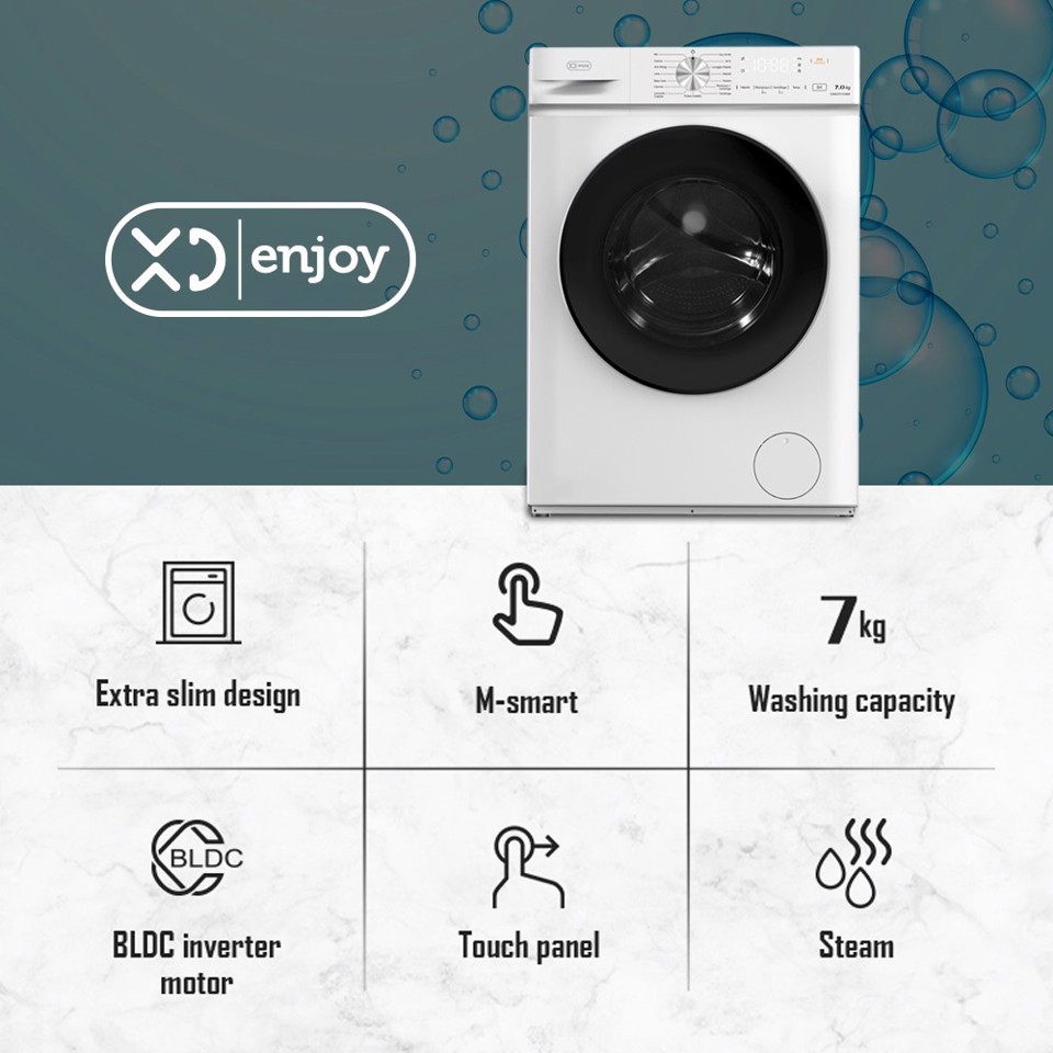 XD Enjoy XDMG7012386B lavatrice Caricamento frontale 7 kg 1200 Giri/min Bianco
