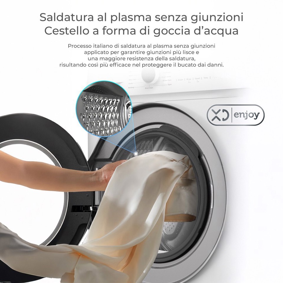 XD Enjoy XDMG7012386B lavatrice Caricamento frontale 7 kg 1200 Giri/min Bianco