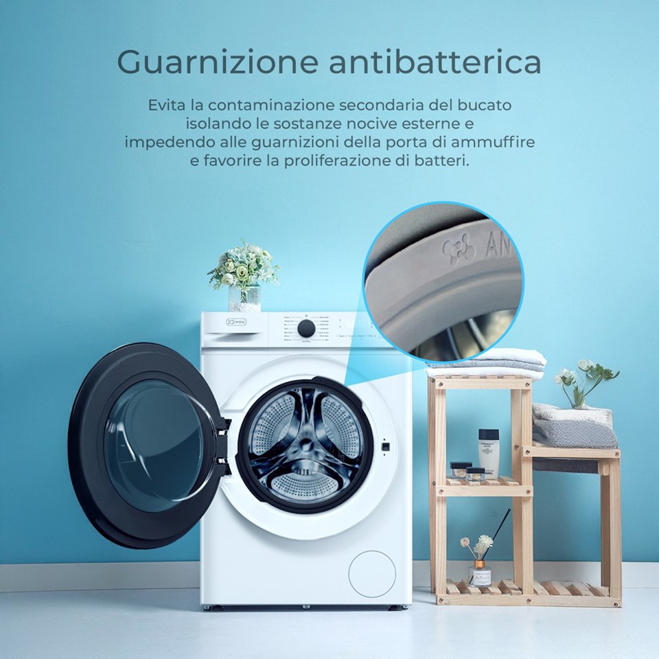 XD Enjoy XDMG7012386B lavatrice Caricamento frontale 7 kg 1200 Giri/min Bianco