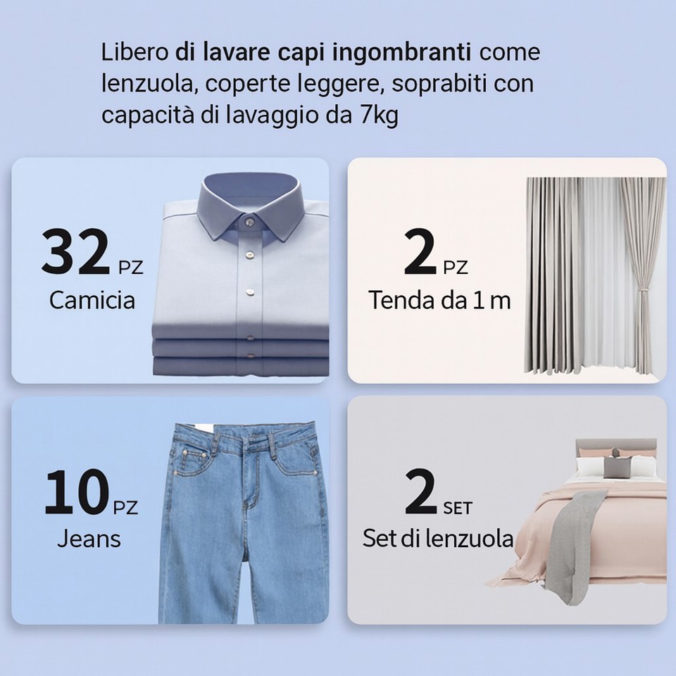 XD Enjoy XDMG7012386B lavatrice Caricamento frontale 7 kg 1200 Giri/min Bianco