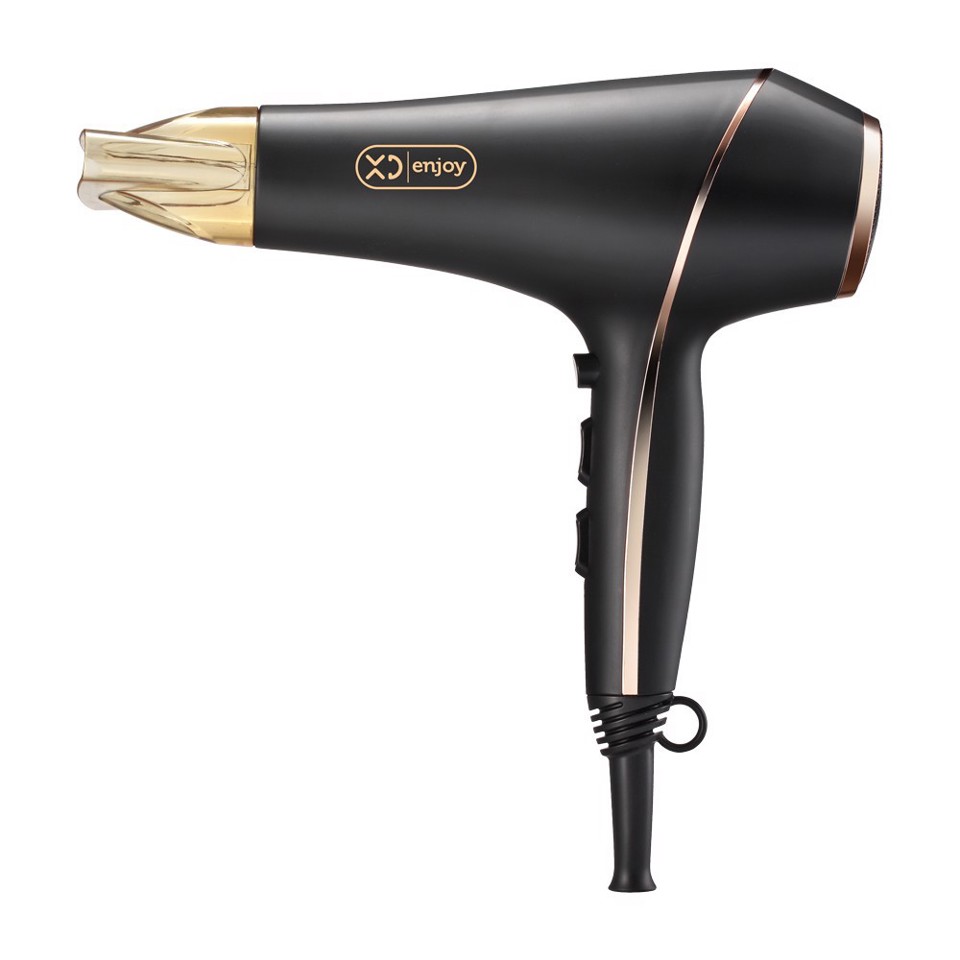 XD Enjoy XDMJ816 asciuga capelli 2000 W Nero, Oro