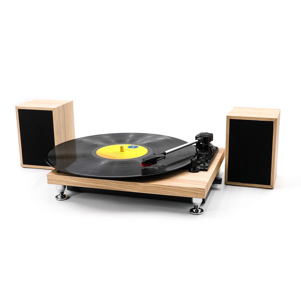 XD Enjoy XDMPK006 piatto audio Giradischi con trasmissione a cinghia Nero, Noce