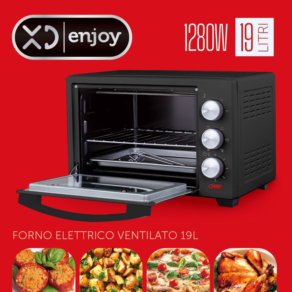 XD Enjoy XDOMX19BLK forno 19 L 1280 W Nero
