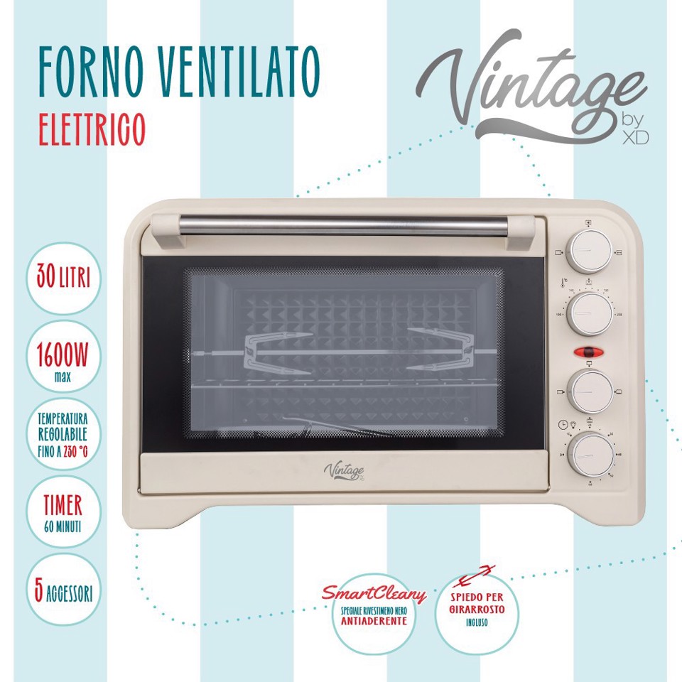 XD Enjoy XDOMX30VTG forno 30 L 1600 W Crema