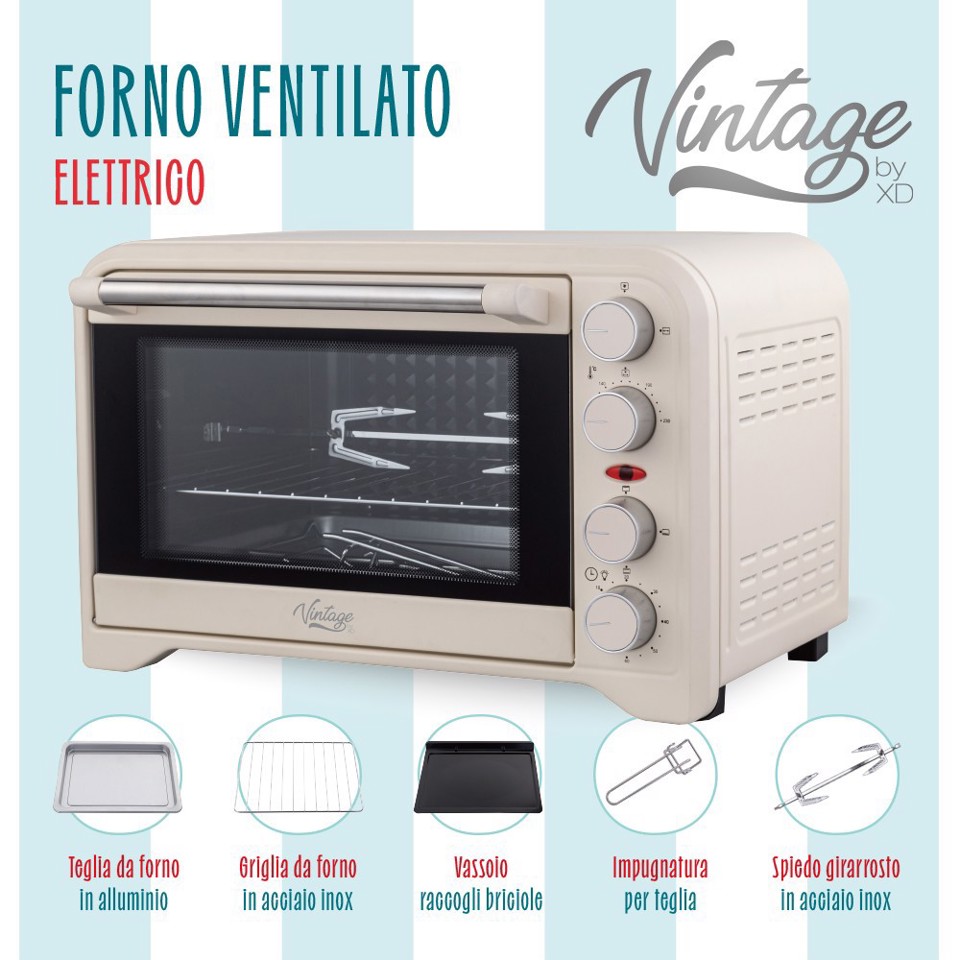XD Enjoy XDOMX30VTG forno 30 L 1600 W Crema