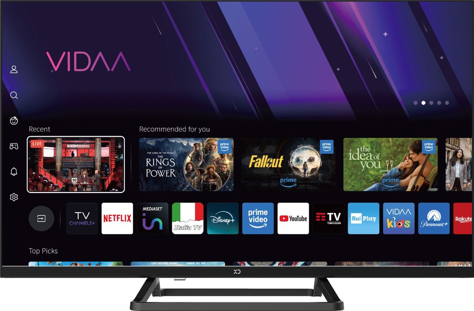 XD Enjoy XDP32VQF1ESAT TV 81,3 cm (32") Full HD Smart TV Wi-Fi Nero 180 cd/m²