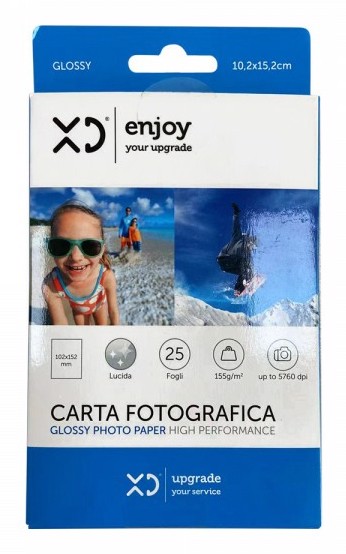 XD Enjoy XDPHOTOPAPER01 carta fotografica Bianco Lucida XD Enjoy XDPHOTOPAPER01 carta fotografica Bianco Lucida