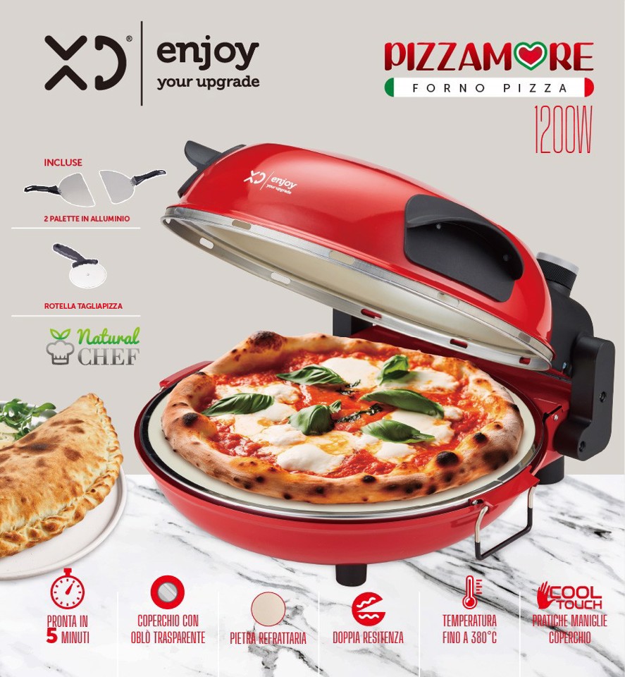 XD Enjoy XDPM33 macchina e forno per pizza 1 pizza(e) 1200 W Rosso