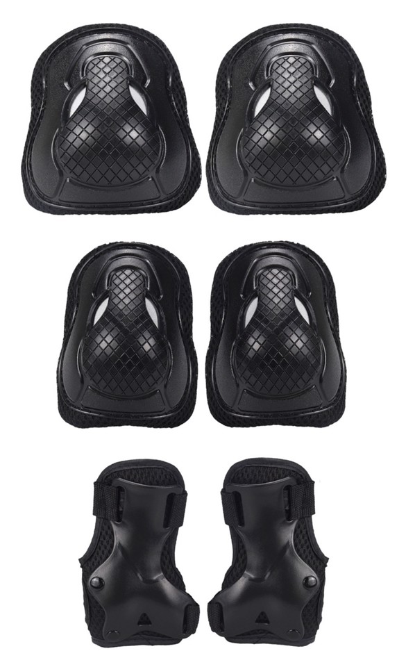 XD Enjoy XDRZ822BLK set di protezione sportiva Ciclismo, Pattinaggio in linea, Pattinaggio su rotelle, Skateboard