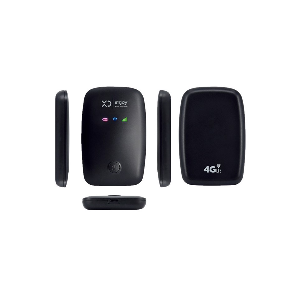 XD Enjoy XDSAPM3 router wireless Banda singola (2.4 GHz) 4G Nero