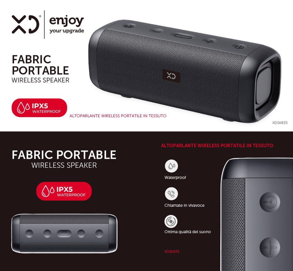 XD Enjoy XDSK835 altoparlante portatile e per feste Nero 10 W