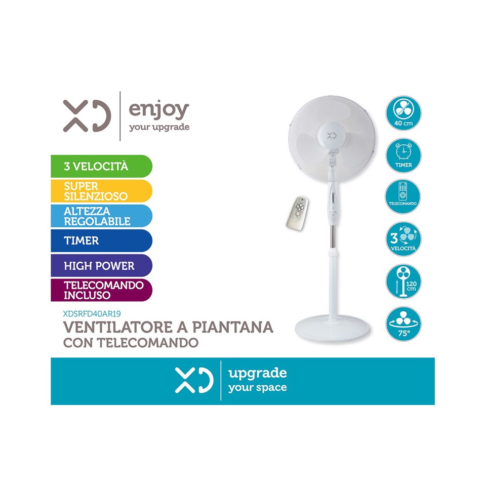 XD Enjoy XDSRFD40AR19 ventilatore Bianco