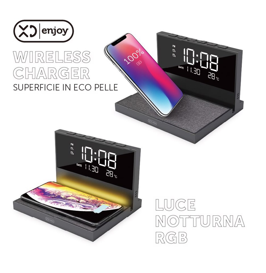 XD Enjoy XDSST2188BLK sveglia Sveglia digitale Nero