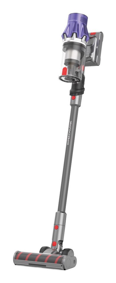 XD Premium XDSWE77P scopa elettrica Batteria Secco HEPA Senza sacchetto 450 W Grigio, Viola 2,2 Ah