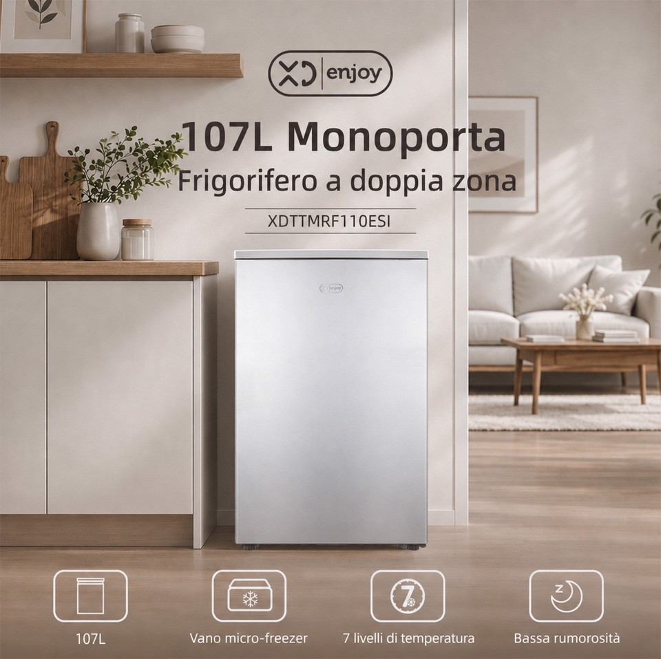 XD Enjoy XDTTMRF110ESI monoporta Superficie piana 107 L Bianco