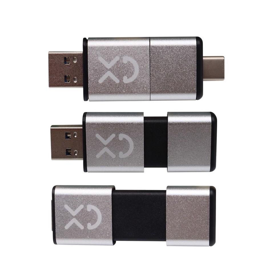 XD Enjoy XDUK999 unità flash USB 128 GB USB Type-A / USB Type-C 3.0 Argento