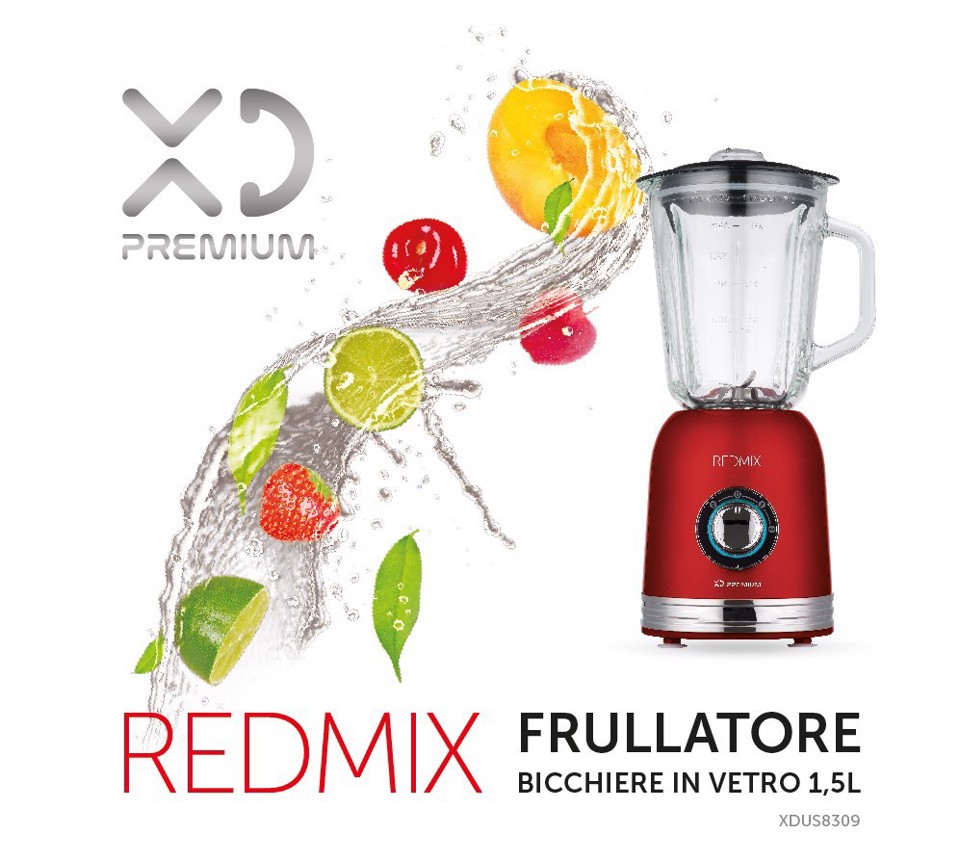 XD Enjoy XDUS8309 frullatore 1,5 L Frullatore da tavolo 800 W Rosso