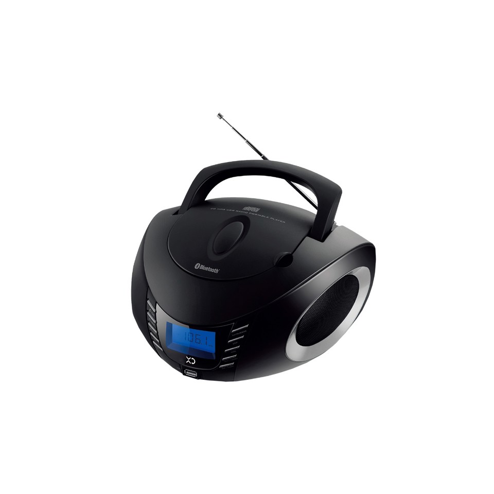 XD Enjoy XDUSB882BKSIL impianto stereo portatile Digitale 5 W FM Nero, Argento Riproduzione MP3