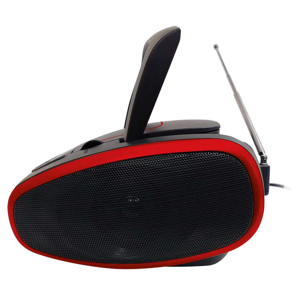 XD Enjoy XDUSB918PRED lettore CD Nero, Rosso Lettore CD portatile