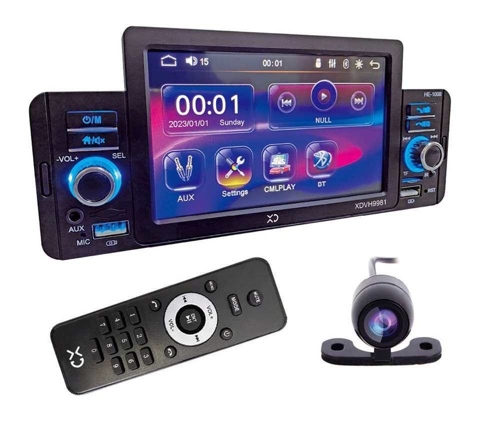 XD Enjoy XDVH9981 Ricevitore multimediale per auto Nero 100 W Bluetooth XD Enjoy XDVH9981 Ricevitore multimediale per auto Nero 100 W Bluetooth