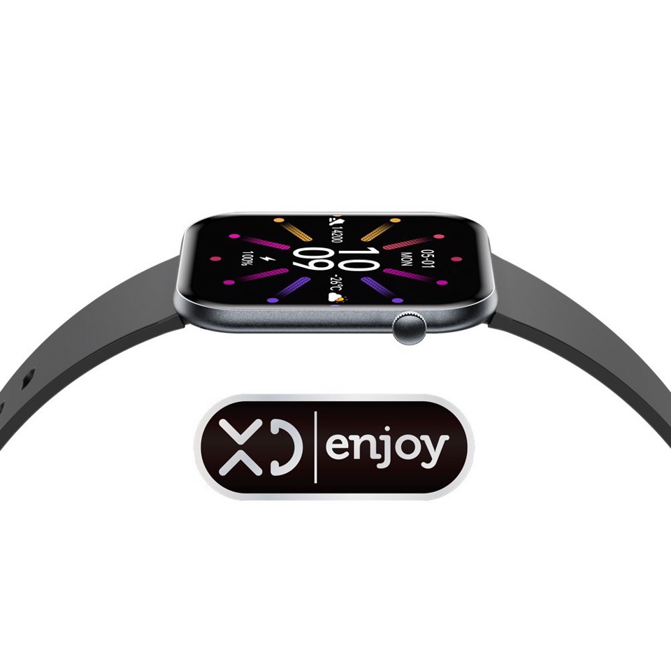 XD Enjoy XDVLD59BLK smartwatch e orologio sportivo 4,7 cm (1.85") AMOLED Digitale 390 x 450 Pixel Nero