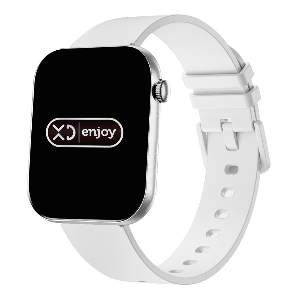 XD Enjoy XDVLD59SIL smartwatch e orologio sportivo 4,7 cm (1.85") AMOLED Digitale 390 x 450 Pixel Bianco