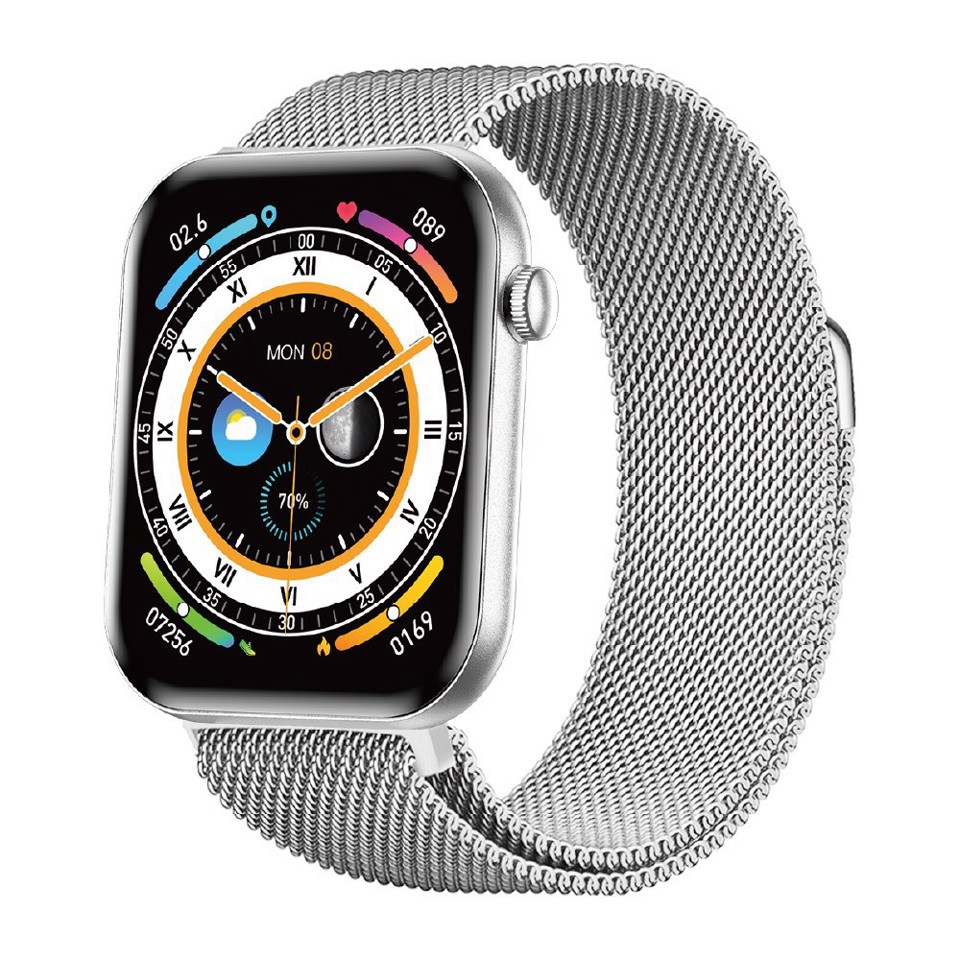 XD Enjoy XDVLD59SIL smartwatch e orologio sportivo 4,7 cm (1.85") AMOLED Digitale 390 x 450 Pixel Bianco