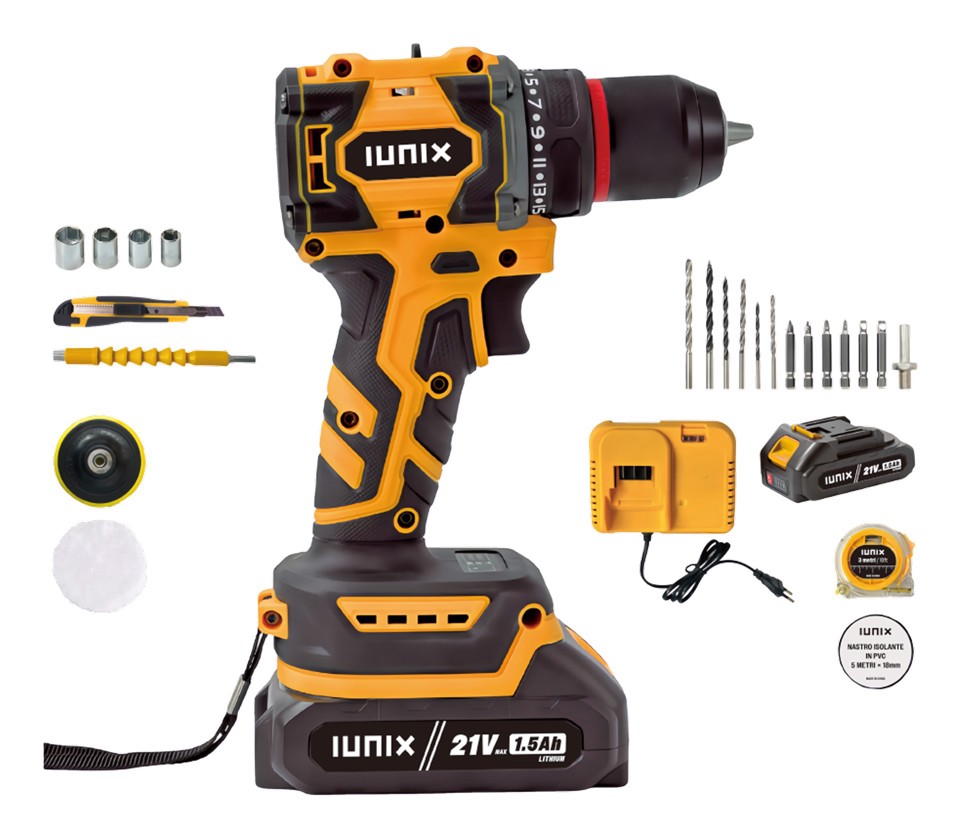 XD Enjoy XDVV14K cacciavite elettrico e avvitatore a impulso 1800 Giri/min Nero, Giallo