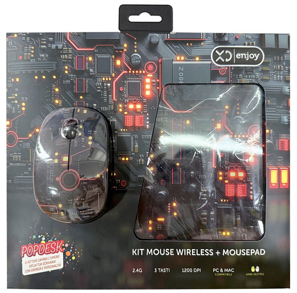 XD Enjoy XDYM0011 mouse Universale Mano destra RF Wireless 1200 DPI