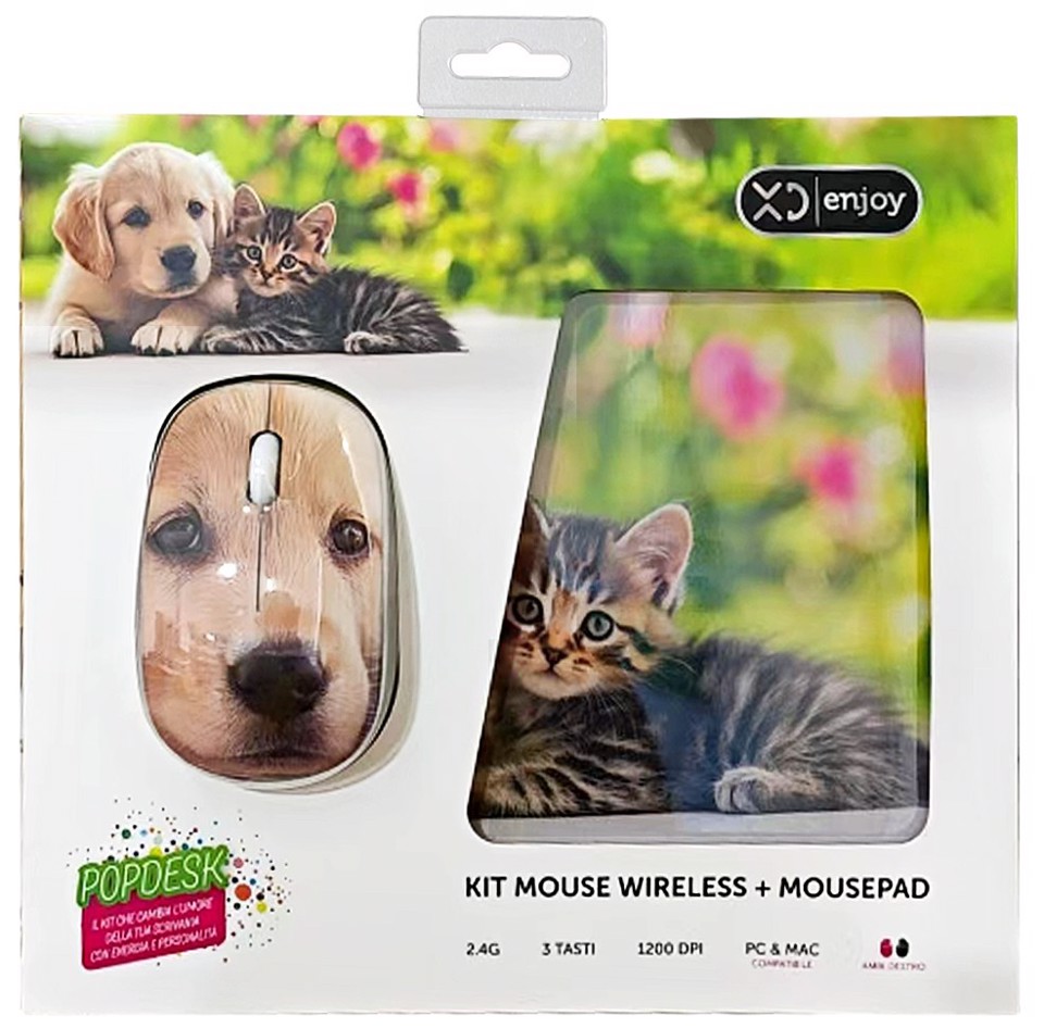 XD Enjoy XDYM0022 mouse Universale Mano destra RF Wireless 1200 DPI