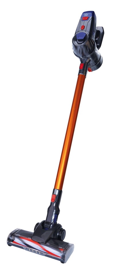 XD Enjoy XDZK33 scopa elettrica Aspirapolvere a bastone 2 in 1 Batteria Secco HEPA Senza sacchetto 150 W Grigio, Arancione, Rosso 2,2 Ah