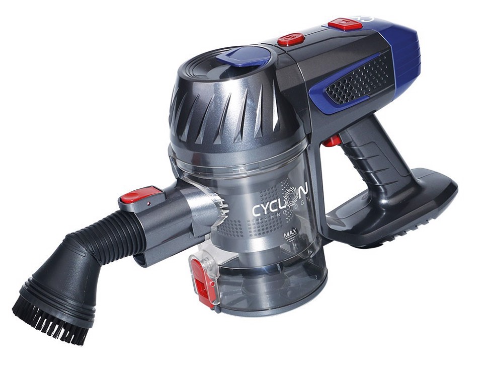 XD Enjoy XDZK33 scopa elettrica Aspirapolvere a bastone 2 in 1 Batteria Secco HEPA Senza sacchetto 150 W Grigio, Arancione, Rosso 2,2 Ah