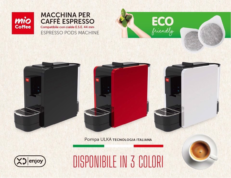 XD Enjoy XDZS822RED Macchina caffè per cialde ESE 0,85 L Rossa
