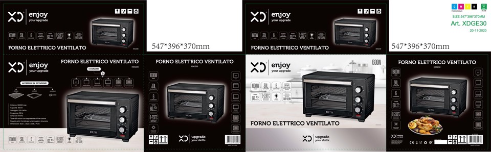 XD Enjoy Forno Elettrico Ventilato