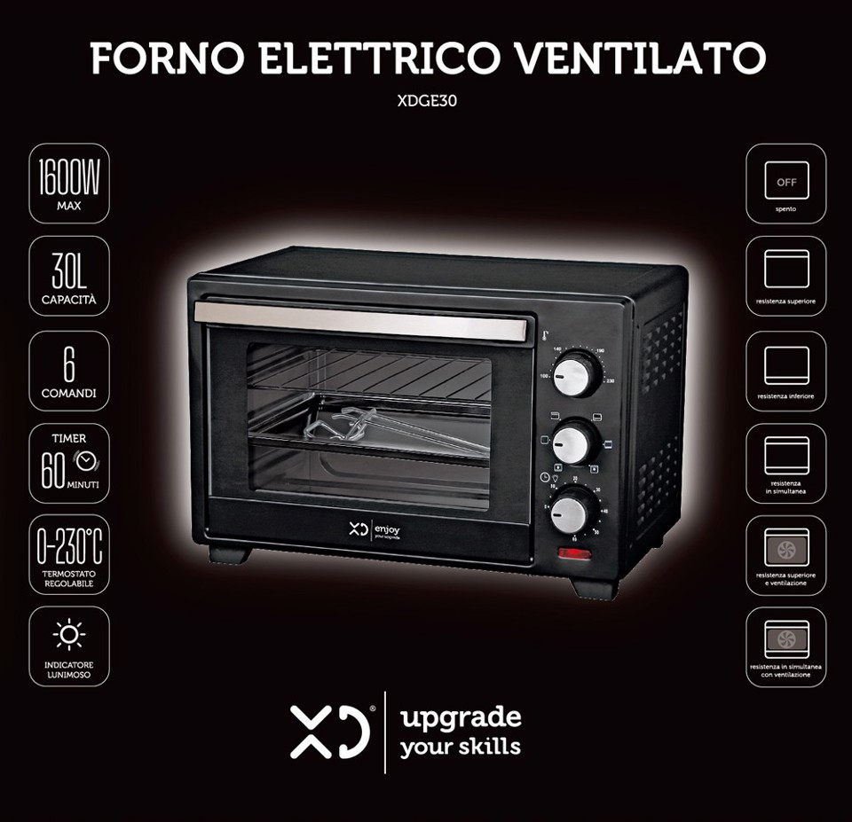 XD Enjoy Forno Elettrico Ventilato