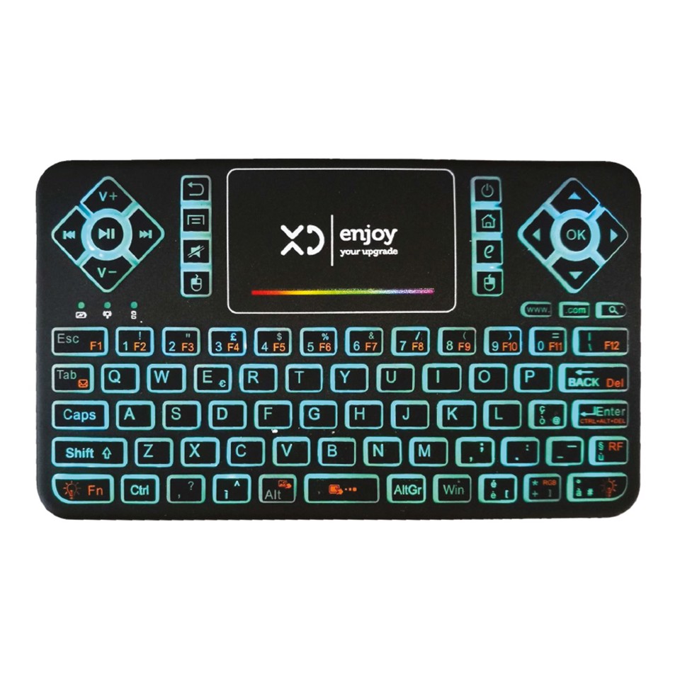 XD Enjoy Mini Tastiera Wireless Con Touchpad Ricaricabile