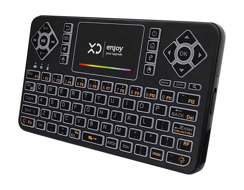 XD Enjoy Mini Tastiera Wireless Con Touchpad Ricaricabile