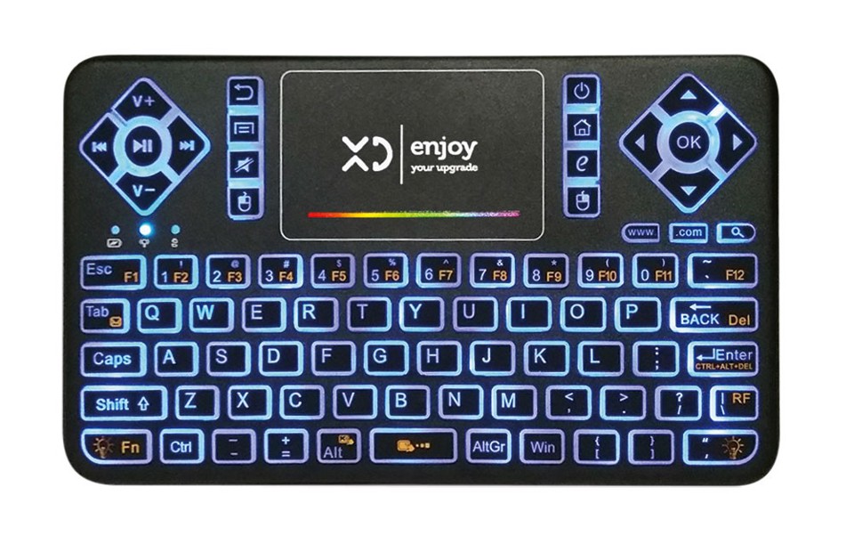 XD Enjoy Mini Tastiera Wireless Con Touchpad Ricaricabile