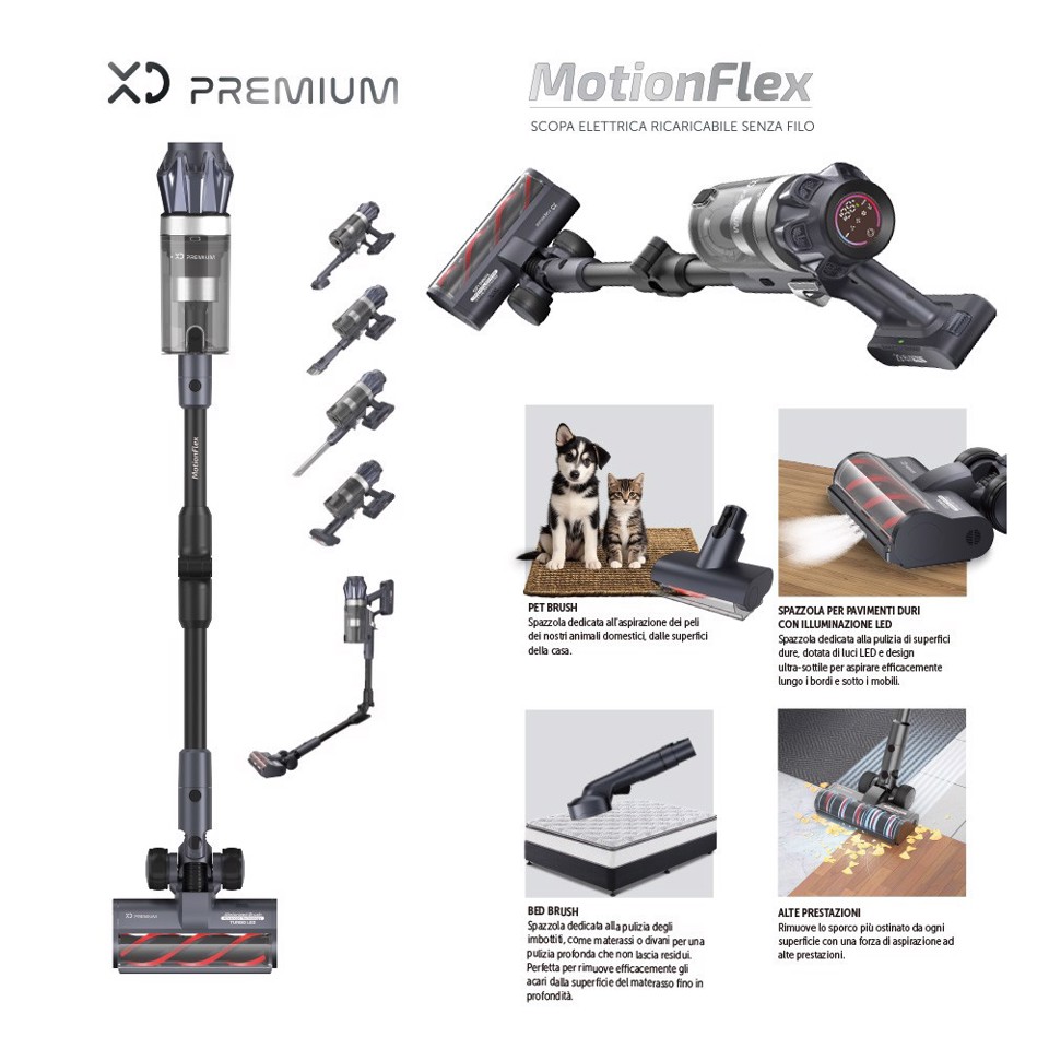 XD Premium Scopa Elettrica Ricaricabile Senza Filo
