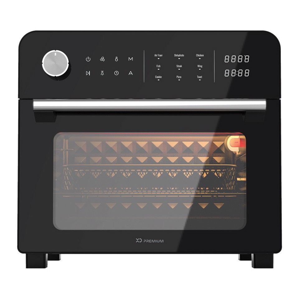 XD Premium XDBOW9044BLK friggitrice Singolo 23 L Indipendente 1700 W Friggitrice ad aria calda Nero, Cromo