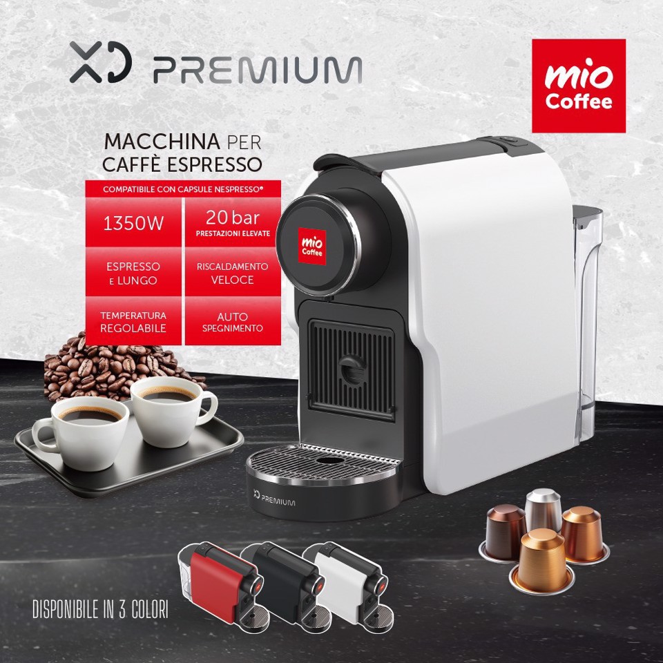 XD Premium XDKM51WH macchina per caffè Automatica/Manuale Macchina per caffè a capsule 0,65 L