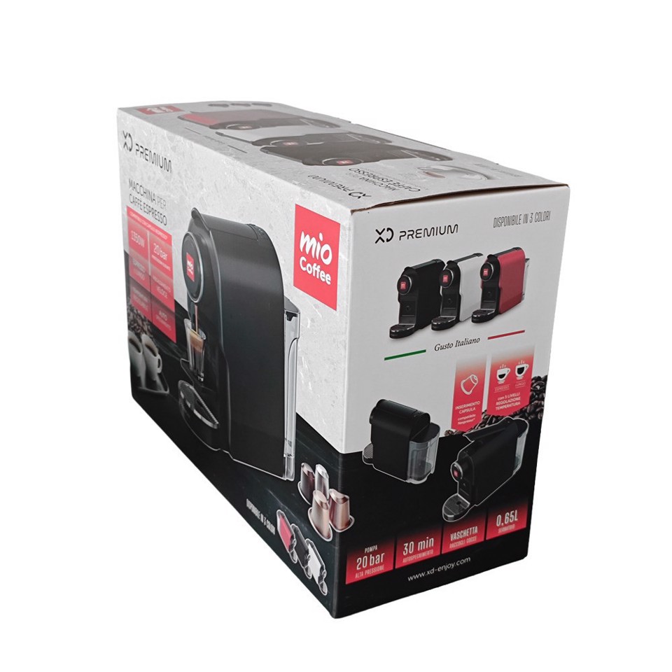 XD Premium XDKM51WH macchina per caffè Automatica/Manuale Macchina per caffè a capsule 0,65 L