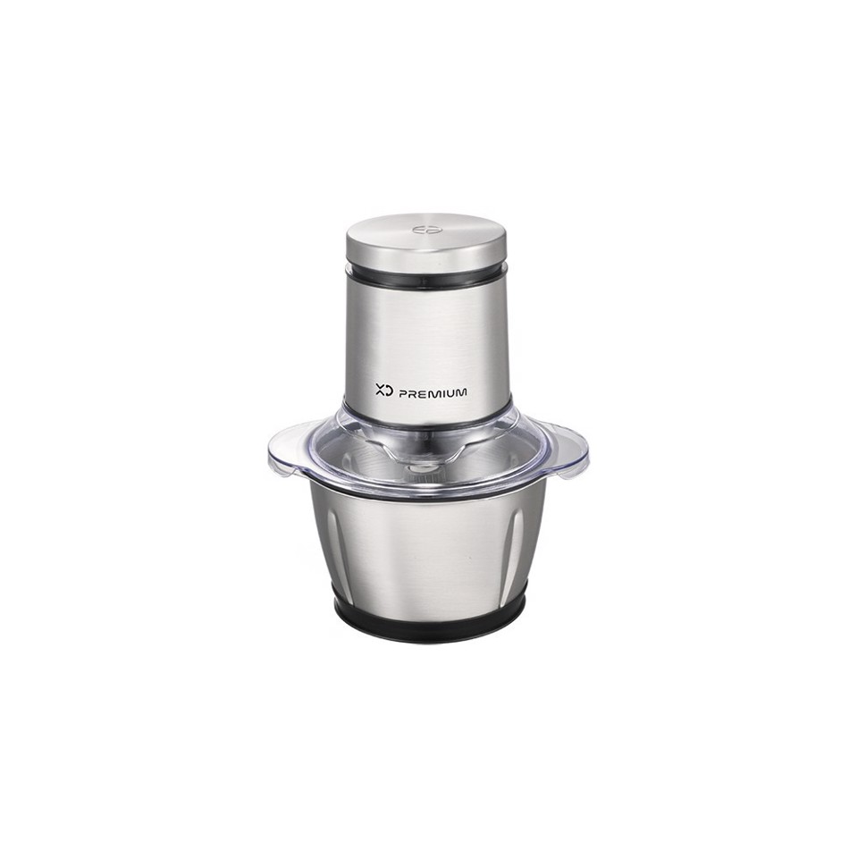 XD Premium XDLP5440 tritaverdure elettrico 1,2 L 600 W Nero, Acciaio inox, Trasparente