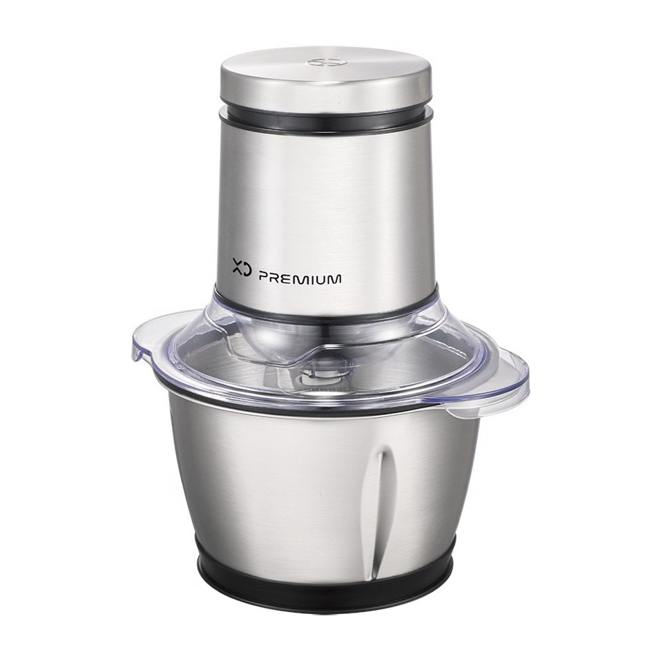 XD Premium XDLP5440 tritaverdure elettrico 1,2 L 600 W Nero, Acciaio inox, Trasparente